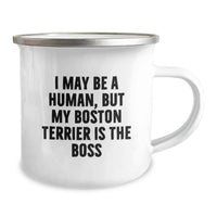 Load image into Gallery viewer, Boston Terrier Dog Lovers Funny Camping Mug Gifts for Friends Birthday from Family - Image 2