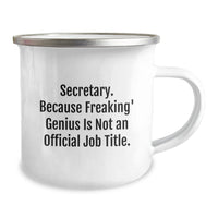 Load image into Gallery viewer, Secretary Gifts, Funny Quote, Birthday Camping Mug, Gifts from Friends, Secretary Appreciation - Image 2

