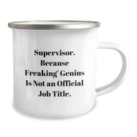 Load image into Gallery viewer, Funny Supervisor Quotes Camping Mug - Gifts from Men for Supervisors, Unique Christmas Unique Gifts, Funny Office Mugs - Image 2
