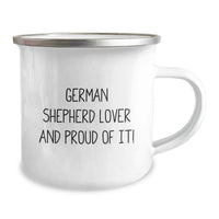 Load image into Gallery viewer, Gifts from Friends to Family for German Shepherd Dog Lovers on Birthday Unique Camping Mugs with Funny Quote - Image 2