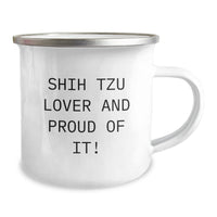 Load image into Gallery viewer, Shih Tzu Dog Lovers Camping Mug Gifts from Friends and Family for Birthday - Image 2
