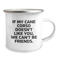 Load image into Gallery viewer, Cute Cane Corso Dog Gifts from Friends, Funny Quote Birthday Unique Gifts for Cane Corso Dog Lovers, 12 oz Stainless Steel Camping Mug - Image 2
