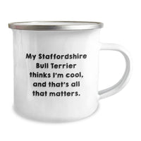 Load image into Gallery viewer, Staffordshire Bull Terrier Dog Lovers Funny Birthday Unique Gifts from Family - Camping Mug - Image 2
