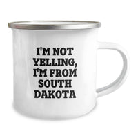 Load image into Gallery viewer, Funny South Dakota Gifts from Friends for Men - I'm Not Yelling, I'm From South Dakota Camping Mug, Birthday Unique Gifts - Image 2