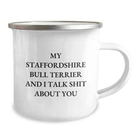 Load image into Gallery viewer, Staffordshire Bull Terrier Dog Gifts, Funny Quote Mug for Birthday, Camping Mug for Men, Gifts from Friends, Perfect for Staffordshire Bull Terrier Dog Lovers - Image 2
