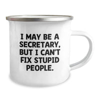 Load image into Gallery viewer, Funny Secretary Camping Mug Gifts from Friends to Secretary, Christmas Unique Gifts for Secretary Office Workers, Secretary Humor Mug - Image 2
