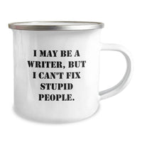 Load image into Gallery viewer, Funny Gifts from Friends to Writer, Camping Mug with I May Be A Writer Quote, Unique Christmas Unique Gifts for Men - Image 2
