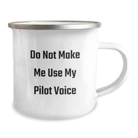 Load image into Gallery viewer, Funny Pilot Gifts, Christmas Unique Gifts for Pilot Friends, 12 oz Stainless Steel Camping Mug - Image 2
