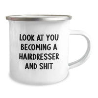 Load image into Gallery viewer, Gifts for Hairdresser Friends - Funny Hairdresser Mug, Camping Mugs for Christmas Unique Gifts from Family - Image 2
