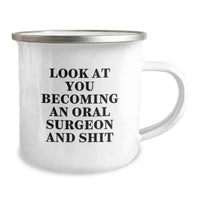 Load image into Gallery viewer, Funny Oral Surgeon Camping Mug Gifts from Friends for Oral Surgeon Men Unique Christmas Unique Gift Ideas - Image 2
