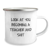 Load image into Gallery viewer, Funny Teacher Gifts from Friends - Unique Camping Mug for Teacher, Inspirational Quote, Christmas Unique Gifts, Teacher Appreciation, Teacher Mug, Teacher Gift - Image 2
