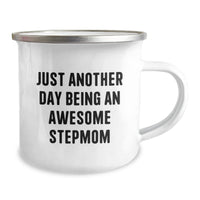 Load image into Gallery viewer, Gifts from Men for Stepmom, Funny Stepmom Camping Mug - Just Another Day, Unique Christmas Unique Gifts for Women - Image 2

