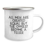 Load image into Gallery viewer, Teller Gifts, Funny Quote, Camping Mug for Men, Graduation Unique Gifts from Men to Teller Friends - Image 2
