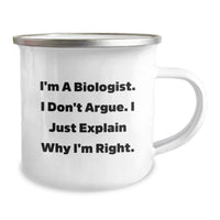 Load image into Gallery viewer, Funny Biologist Gifts for Him, Unique Christmas Unique Gifts from Friends to Biologist, I&#39;m A Biologist, Camping Mug for Men, Inspirational Quote - Image 2
