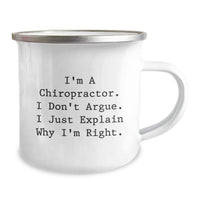 Load image into Gallery viewer, Funny Chiropractor Camping Mug Gifts from Family for Christmas Unique Presents, Chiropractor Humor, Christmas Unique Gifts - Image 2
