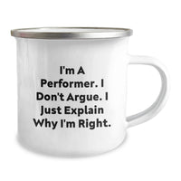 Load image into Gallery viewer, Funny Quote Performer Gifts for Men Stainless Steel Camping Mug Valentine's Unique Finds Gifts from Friends and Family - Image 2