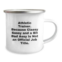 Load image into Gallery viewer, Funny Athletic Trainer Camping Mug Gifts for Men, Women, Friends, Co-workers from Family, Unique Christmas Unique Gifts for Athletic Trainers - Image 2
