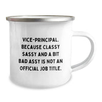 Load image into Gallery viewer, Funny Vice-Principal Gifts from Friends - Vice-Principal, Camping Mug - Christmas Unique Gifts for Vice-Principal - Image 2
