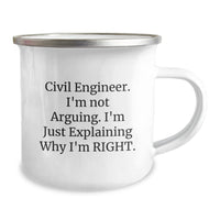 Load image into Gallery viewer, Funny Civil Engineer Gifts from Friends for Him, Camping Mug for Civil Engineer Enthusiasts, Christmas Unique Mugs for Civil Engineer - Image 2
