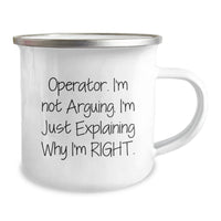 Load image into Gallery viewer, Funny Operator Gifts for Men, Christmas Unique Mugs for Friends, Operator Camping Mug with Inspirational Quote - Image 2
