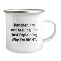 Load image into Gallery viewer, Rancher Gifts from Friends - Funny Camping Mug for Rancher - Unique Christmas Unique Gifts for Men Ranchers - Image 2
