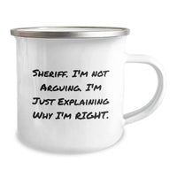 Load image into Gallery viewer, Sheriff Camping Mug Funny Quote Gifts for Sheriff Men - Unique Christmas Unique Gifts from Friends - Image 2
