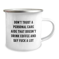 Load image into Gallery viewer, Funny Camping Mug Gifts from Friends for Personal Care Aide Valentine's Unique - Image 2
