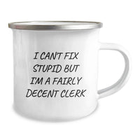 Load image into Gallery viewer, Funny Clerk Camping Mug Gifts for Men from Friends on Valentine's - Image 2