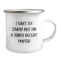 Load image into Gallery viewer, Gifts from Men to Porter, Funny Camping Mug for Porter, Valentine's Unique Gifts - Image 2