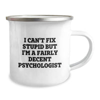 Load image into Gallery viewer, Funny Psychologist Gifts for Men, Psychologist Unique Christmas Unique Gifts from Friends, Funny Psychologist Camping Mug - Image 2
