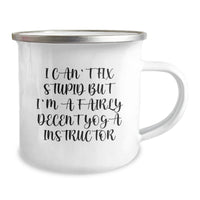 Load image into Gallery viewer, Funny Yoga Instructor Gift - &#39;I&#39;m A Fairly Decent&#39; Camping Mug for Christmas Unique Gifts from Friends, Coworkers, Family - Image 2
