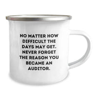 Load image into Gallery viewer, Funny Auditors Gifts from Men to Friends with Inspirational Christmas Unique Mugs - No Matter How Difficult The Days May Get Never Forget The Reason You Became An Auditor - Image 2
