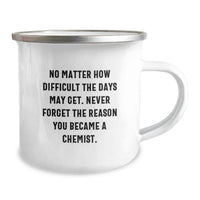 Load image into Gallery viewer, Funny Chemistry Camping Mug for Chemist Friends on Valentine's Gifts from Men to Women - Never Forget Your Reason - Image 2