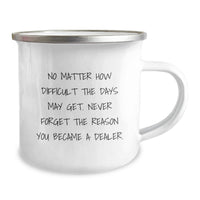 Load image into Gallery viewer, Dealer Camping Mug, Funny Quote Gift from Friends for Men, Unique Valentine's Unique Gifts - Image 2