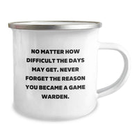 Load image into Gallery viewer, Game Warden Funny Inspirational Camping Mug Gifts from Men to Game Wardens on Father's Day - Image 2