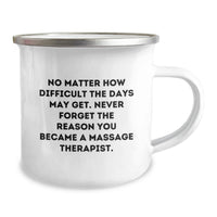 Load image into Gallery viewer, Funny Inspirational Massage Therapist Gifts, Gifts from Family for Massage Therapist, Funny Camping Mug for Massage Therapist on Father's Day - Image 2