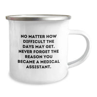 Load image into Gallery viewer, Funny Medical Assistant Birthday Unique Gifts from Friends, Medical Assistant Camping Mug for Men Women Coworkers Family, Inspirational Quote - Image 2