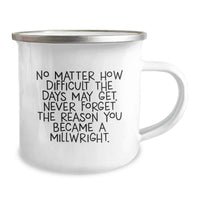 Load image into Gallery viewer, Funny Millwright Camping Mug Gifts from Men to Mom on Mother's Day - Never Forget The Reason - Image 2