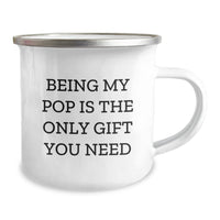 Load image into Gallery viewer, Funny Camping Gifts for Dad Pop, Pop Unique Christmas Unique Gifts from Family, Being My Pop Is The Only Gift You Need Funny Camping Mug - Image 2
