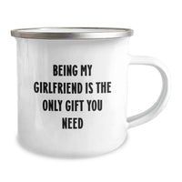Load image into Gallery viewer, Gifts from Men to Sweetheart, Funny Quote Camping Mug, Valentine's Unique Gifts for Her - Image 2