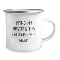 Load image into Gallery viewer, Gifts from Friends for Bestie, Bestie Birthday Unique Gifts, Camping Mugs with Funny Quote 'Being My Bestie Is The Only Gift You Need' - Image 2