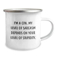 Load image into Gallery viewer, Funny CPA Gifts for Men - Sarcasm Camping Mug Valentine's Unique Gifts from Friends - Image 2