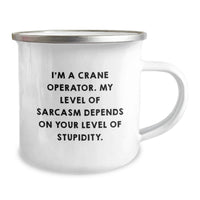 Load image into Gallery viewer, Funny Crane Operator Gifts - Mother's Day Unique Presents for Friends, Family, and Coworkers - I'm A Crane Operator - Image 2