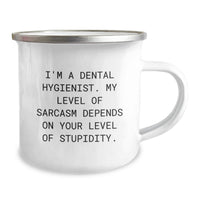 Load image into Gallery viewer, Dental Hygienist Camping Mug Gifts from Friends - Funny Quote for Valentine's Unique Gifts for Her - Image 2