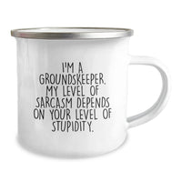 Load image into Gallery viewer, Funny groundskeeper Gifts for Men, Unique Christmas Unique Gifts from Friends, Cozy Camping Mug with Sarcasm Quote - Image 2
