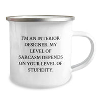 Load image into Gallery viewer, Funny Interior Designer Christmas Unique Gifts from Friends for Interior Designer Camping Mug - Image 2
