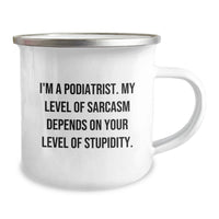 Load image into Gallery viewer, Podiatrist Camping Mug Keepsake Birthday Gift for Him - Image 2