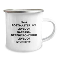 Load image into Gallery viewer, Funny Postmaster Gifts for Mom, Camping Mug with Sarcastic Quote - Unique Mother's Day Unique Gifts from Family to Postmaster, Women's Office Coffee Mug - Image 2