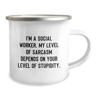Load image into Gallery viewer, Cute Sarcastic Social Worker Gifts from Family, Friends, and Coworkers for Mother's Day Unique Presents - Image 2