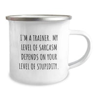 Load image into Gallery viewer, Funny Trainer Gifts for Men, Trainer Camping Mug, Perfect Sarcasm Quotes for Valentine's - Image 2